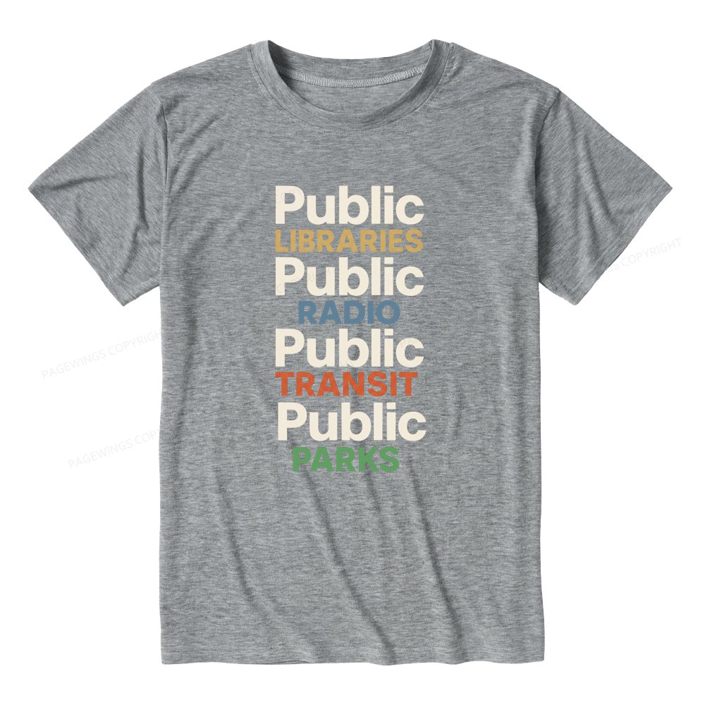 Pagewings Soft Public Libraries Unisex Heather T-Shirt