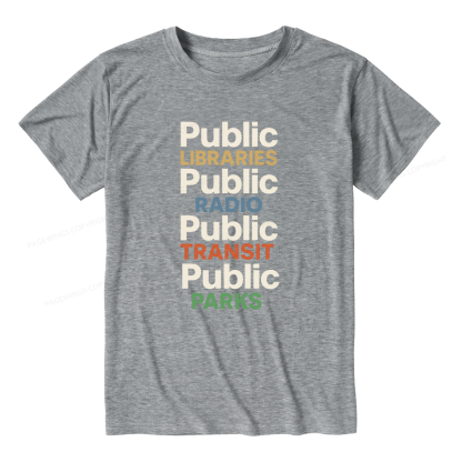 Pagewings Soft Public Libraries Unisex Heather T-Shirt