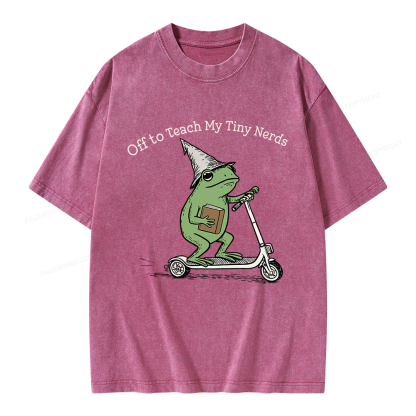 Pagewings Back to School Unisex Washed T-shirt