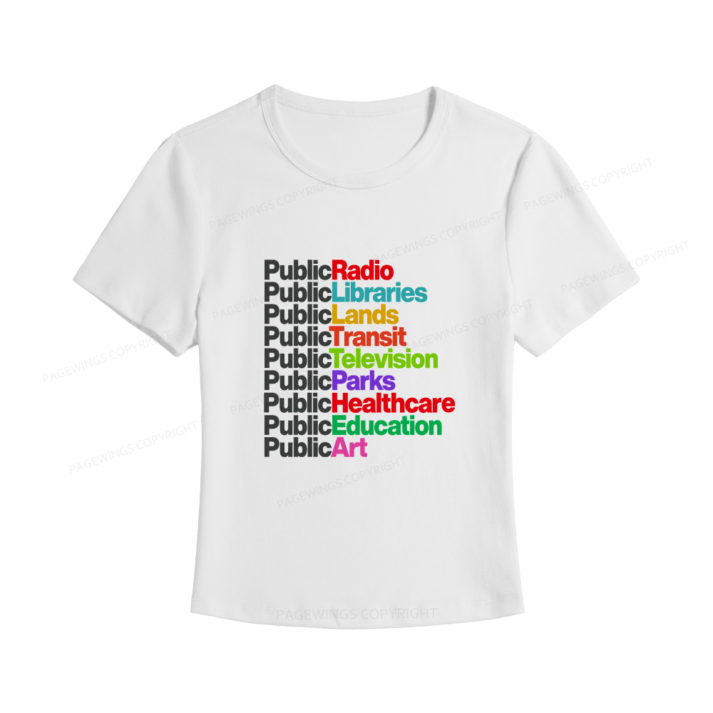 Pagewings Public Libraries Women's Baby Tee