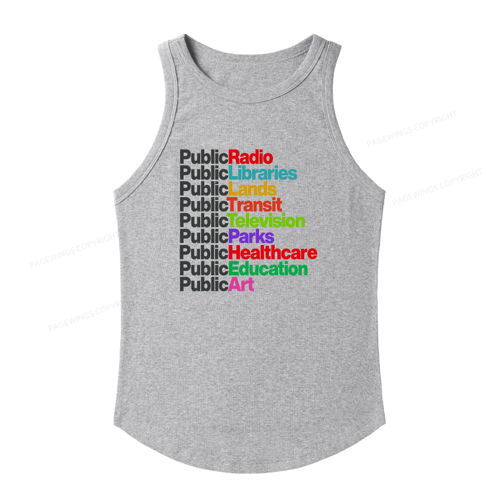 Pagewings Slim Fit Public Libraries Women's Fitted Tank Top 