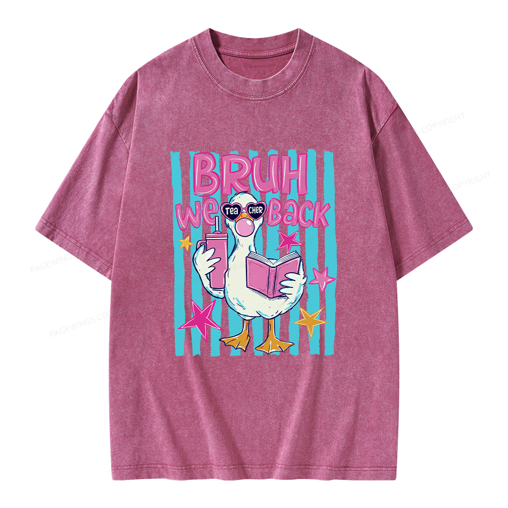Pagewing Back To School Unisex Washed T-shirt