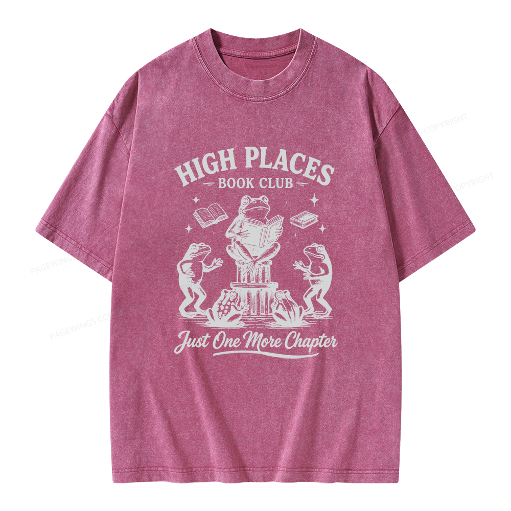 Pagewing Just One More Chapter Unisex Washed T-shirt