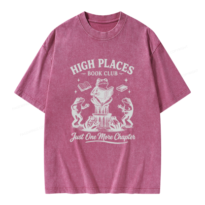 Pagewing Just One More Chapter Unisex Washed T-shirt