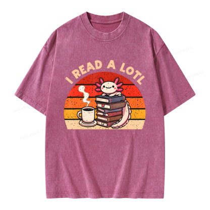 Pagewing I Read A Lotl Unisex Washed T-shirt