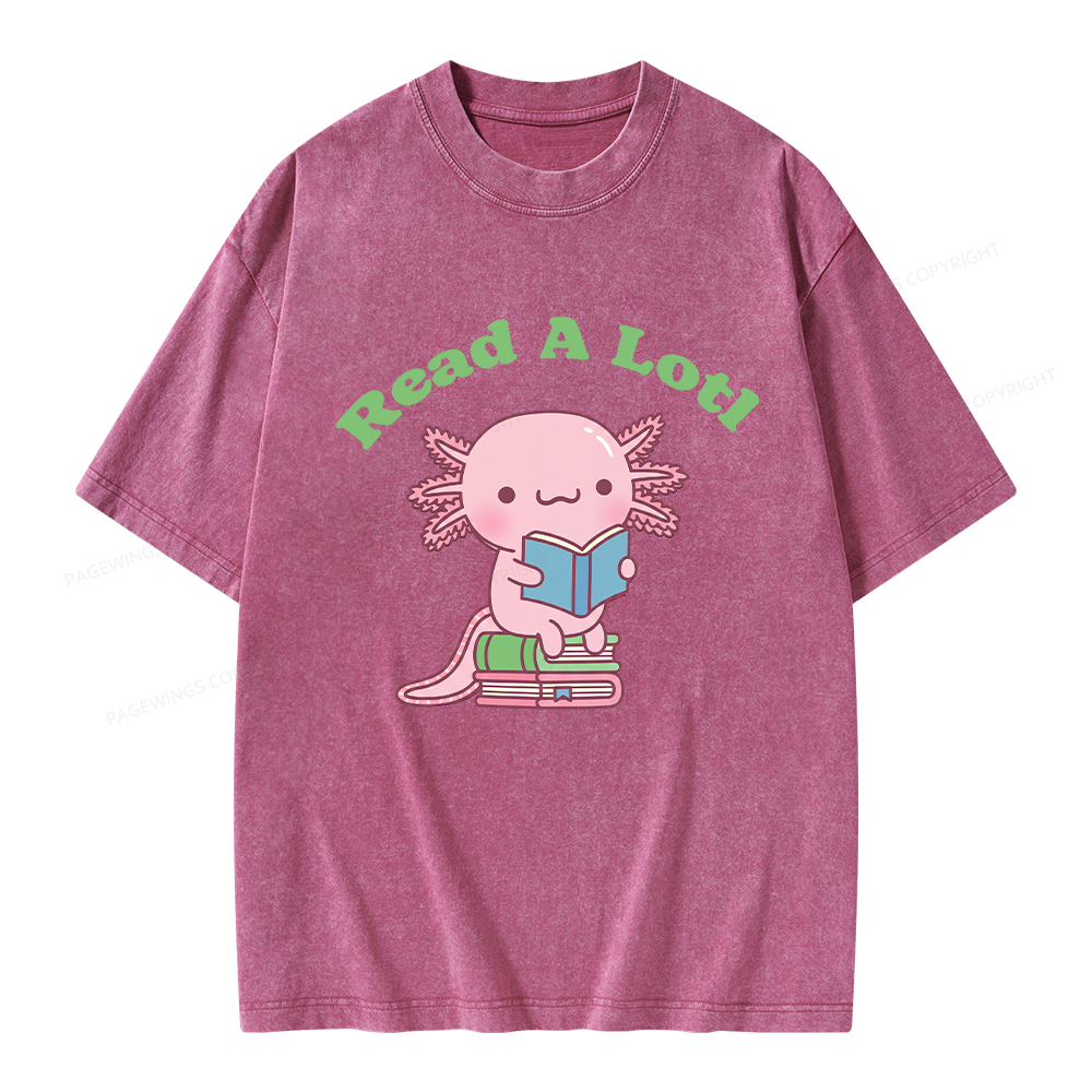 Pagewing Read A Lotl Unisex Washed T-shirt