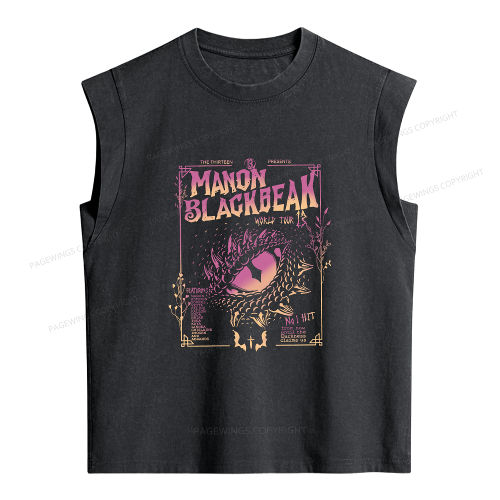 Pagewing Fantasy Bookish Women's Washed Tank Top