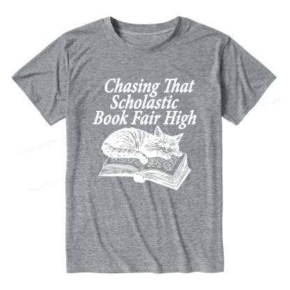 Pagewings Soft Chasing that Scholastic Book Fair High Unisex Heather T-Shirt