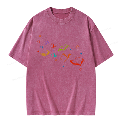 Pagewing Libraries Are For Everyone Unisex Washed T-shirt
