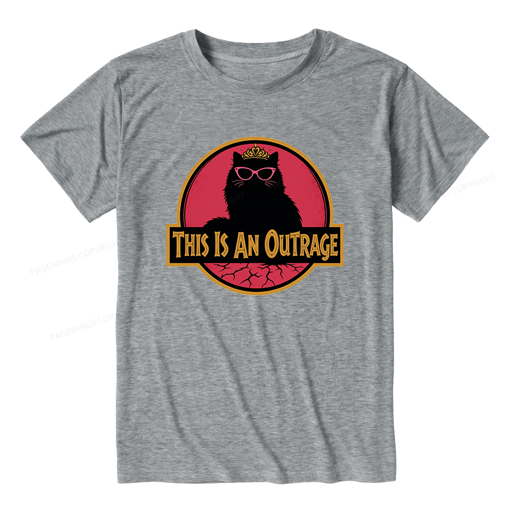 Pagewings Soft This Is An Outrage Unisex Heather T-Shirt