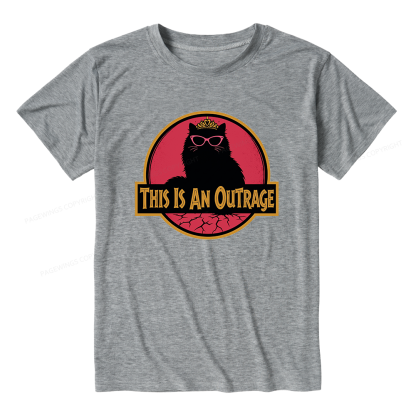 Pagewings Soft This Is An Outrage Unisex Heather T-Shirt