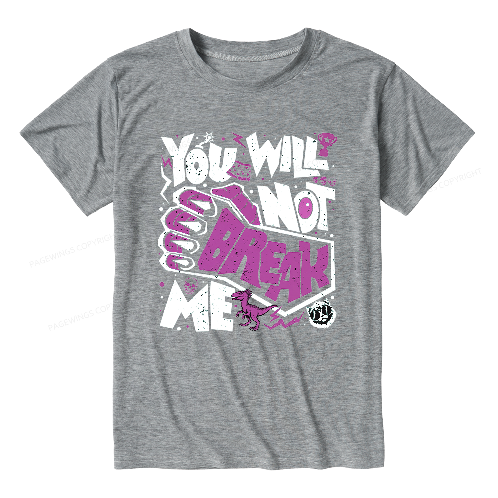Pagewings Soft You Will Not Break Me Unisex Heather T-Shirt