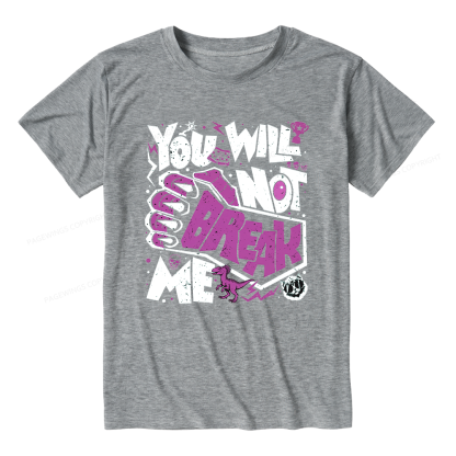 Pagewings Soft You Will Not Break Me Unisex Heather T-Shirt