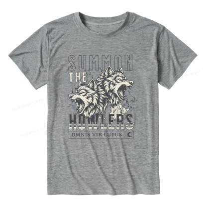 Pagewings Soft Summon The Howlers Unisex Heather T-Shirt