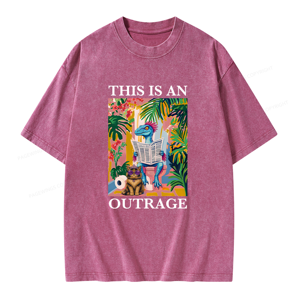 Pagewing Sci Fi Books Lover Unisex Washed T-shirt