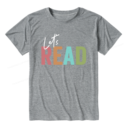 Pagewings Soft Let's Read Unisex Heather T-Shirt