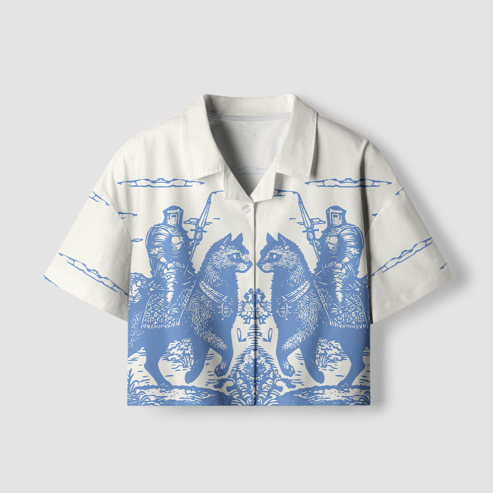 Pagewings Defend Your Local Library Women's Camp Shirt