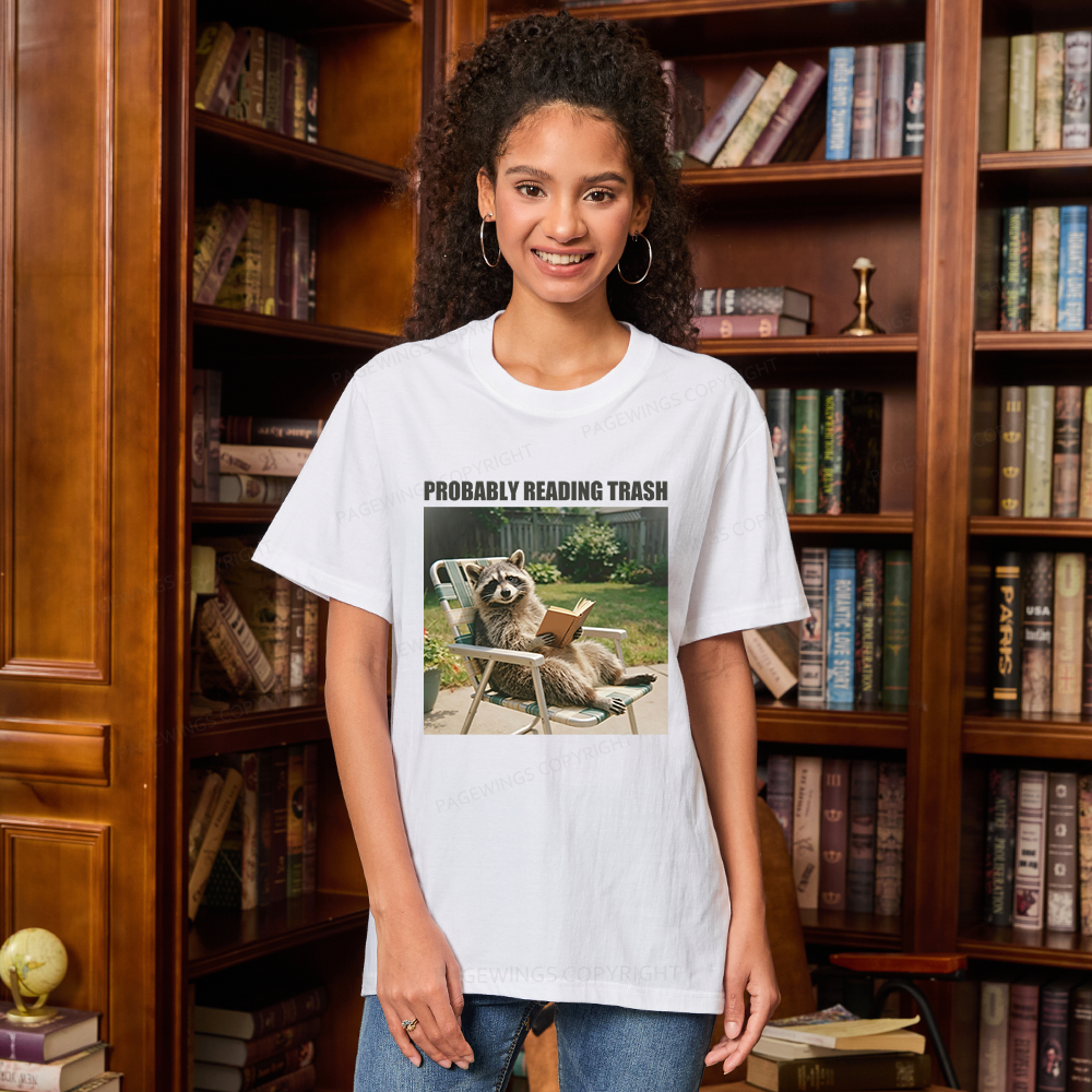 Pagewings Probably Reading Trash Unisex Classic T-shirt