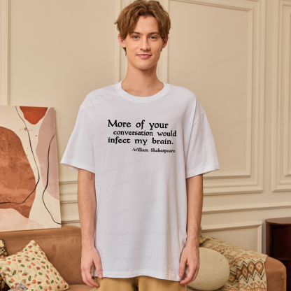 Pagewings Infect My Brain Bookish Unisex Classic T-shirt