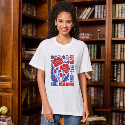 Pagewings Still Reading Bookish Unisex Classic T-shirt
