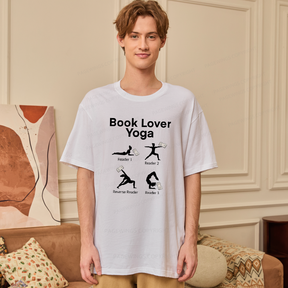 Pagewings Book Lover Yoga 11978 Bookish Unisex Classic T-shirt