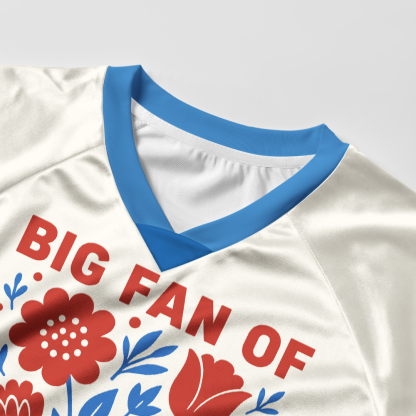 Pagewings Big Fan Of Human Rights Women's Cropped Jersey