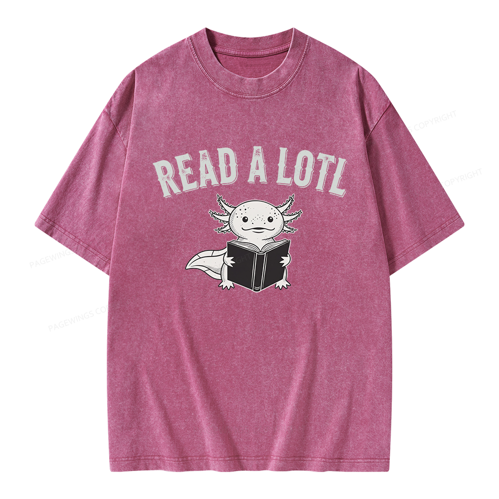 Pagewing Read A Lotl Unisex Washed T-shirt