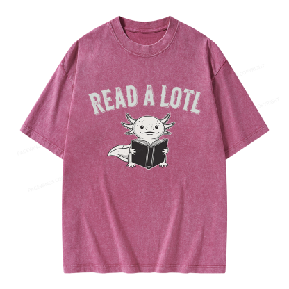 Pagewing Read A Lotl Unisex Washed T-shirt