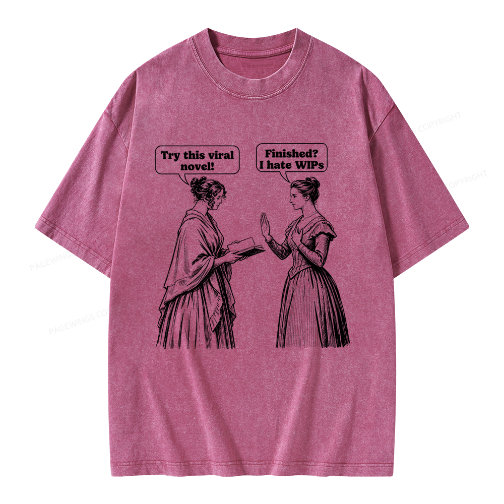 Pagewing Books Lover Unisex Washed T-shirt