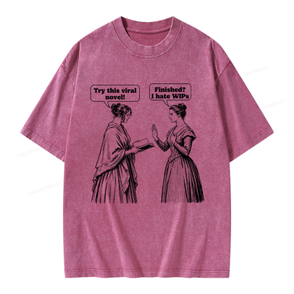 Pagewing Books Lover Unisex Washed T-shirt
