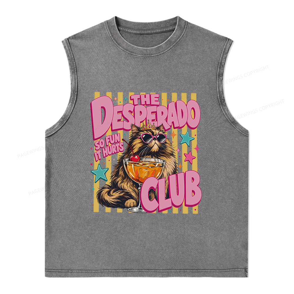 Pagewings Desperado Club15996 Bookish Unisex Washed Tank Top