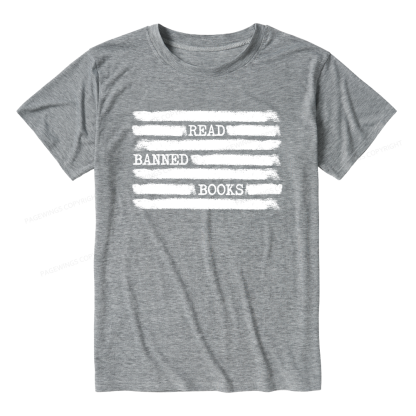 Pagewings Soft Read Banned Books 11421 Bookish Unisex Heather T-Shirt