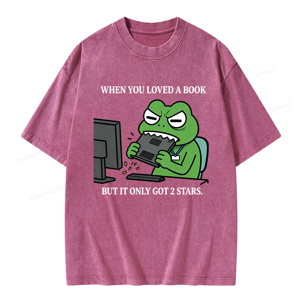 Pagewing When You Loved a Book Unisex Washed T-shirt