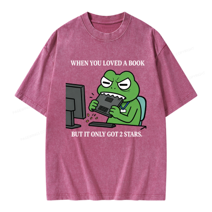 Pagewing When You Loved a Book Unisex Washed T-shirt