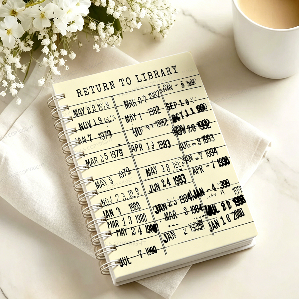 Pagewings The Library Is Open Spiral Notebook