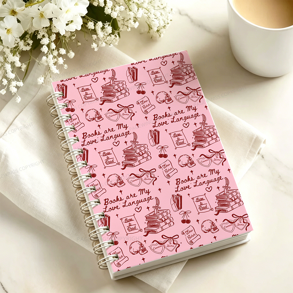 Pagewings Books Are My Love Language Spiral Notebook