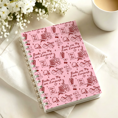 Pagewings Books Are My Love Language Spiral Notebook