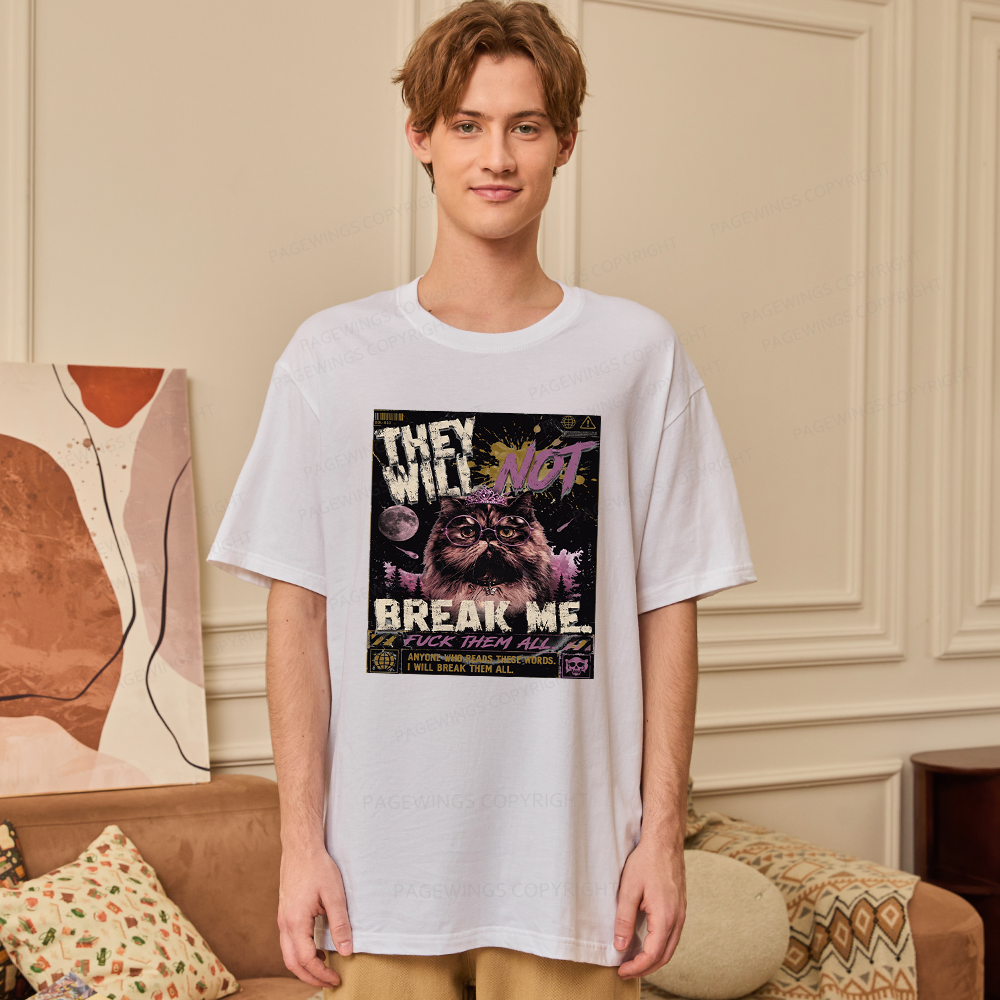 Pagewings You Will Not Break Me15982 Bookish Unisex Classic T-shirt