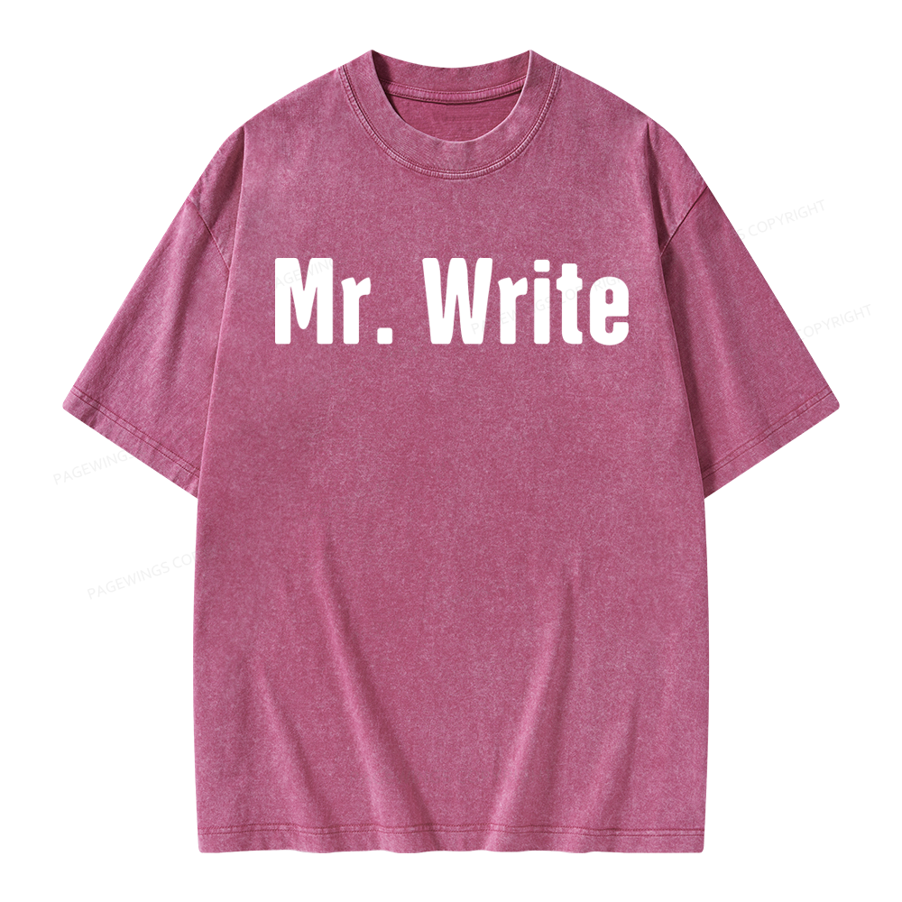 Pagewing Funny Novelist Writer Unisex Washed T-shirt