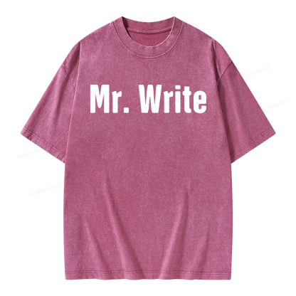 Pagewing Funny Novelist Writer Unisex Washed T-shirt