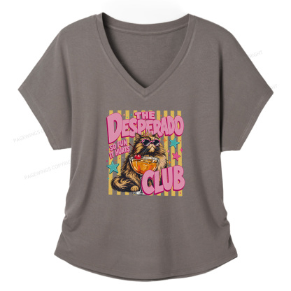 Pagewings Desperado Club Soft Women's Modal V-neck T-shirt  