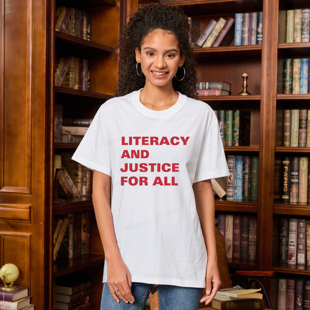 Pagewings Literacy And Justice For All14932 Bookish Unisex Classic T-shirt