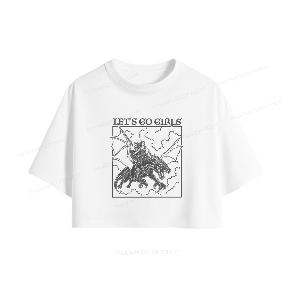 Pagewing Let's Go Girls16145 Book Women Crop Tops