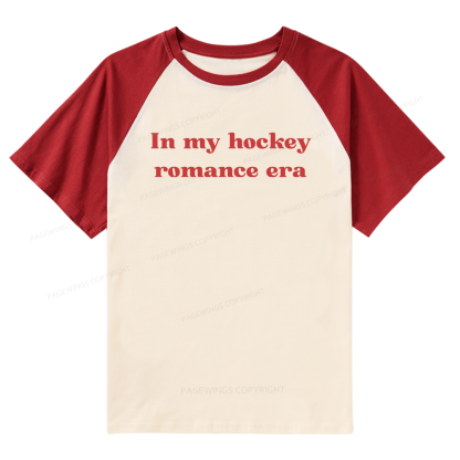 Pagewings Hockey Romance Bookish Raglan T-shirt