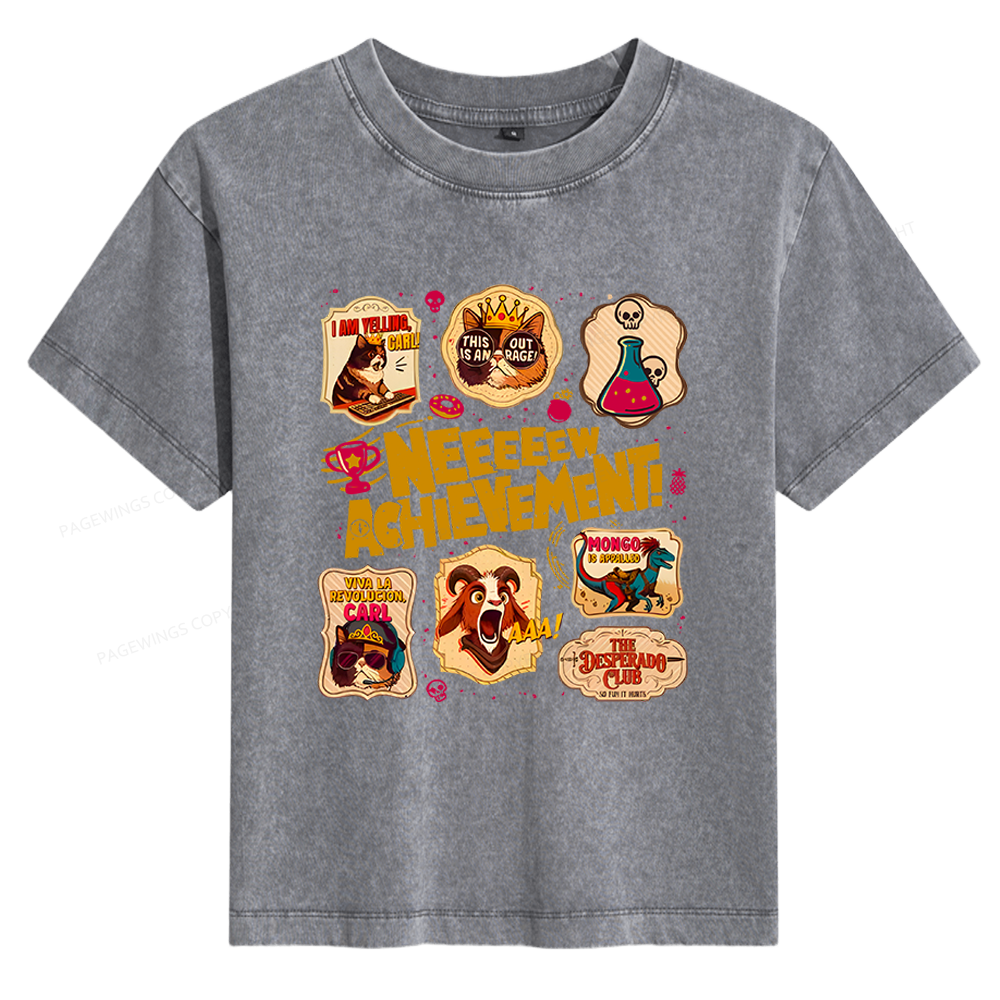 Pagewings Read Sci-Fi Book 14489 Bookish Women's Washed T-shirt