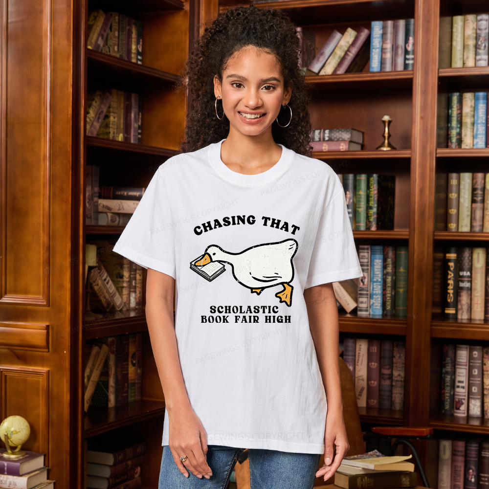 Pagewing Chasing That Scholastic Book Fair High16092 Bookish Unisex Classic T-shirt