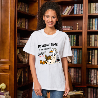 Pagewing Introvert Solitude Humor Reader16079 Bookish Unisex Classic T-shirt