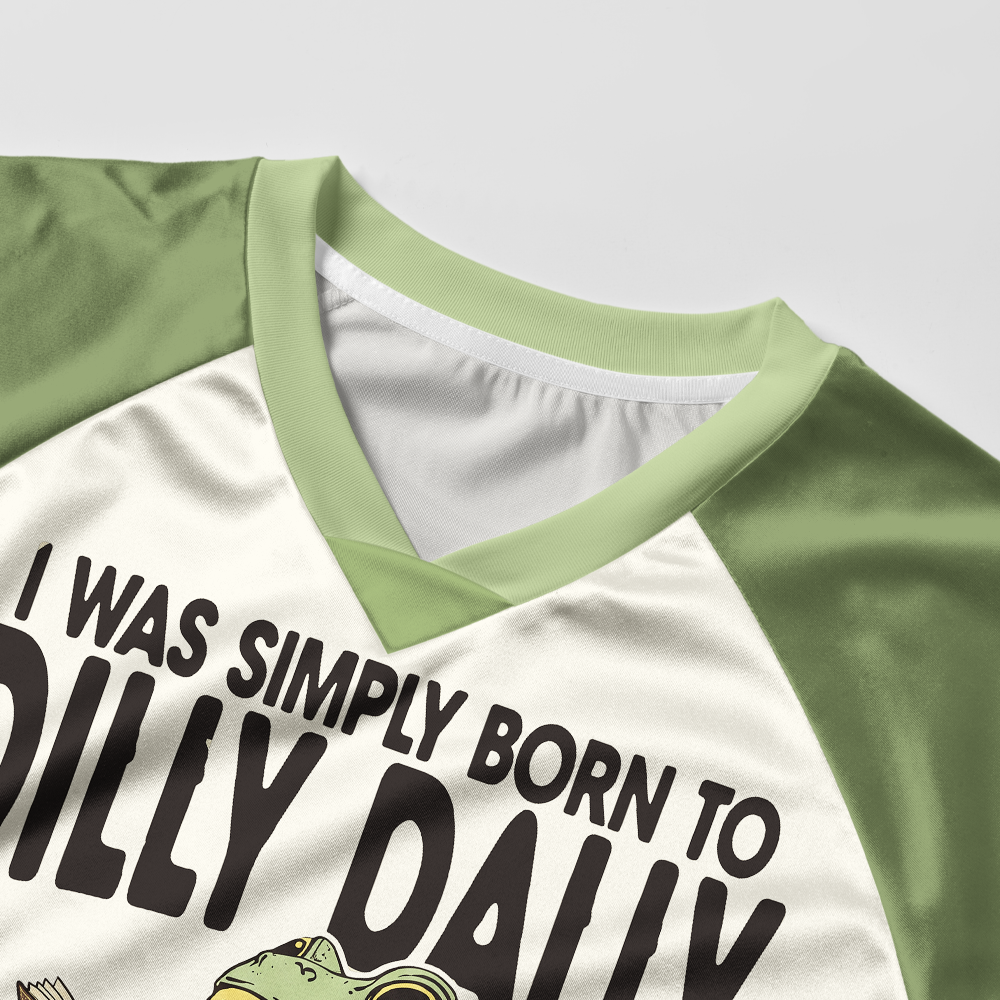 Pagewings I Was Simply Born To Dilly Dally Women's Cropped Jersey