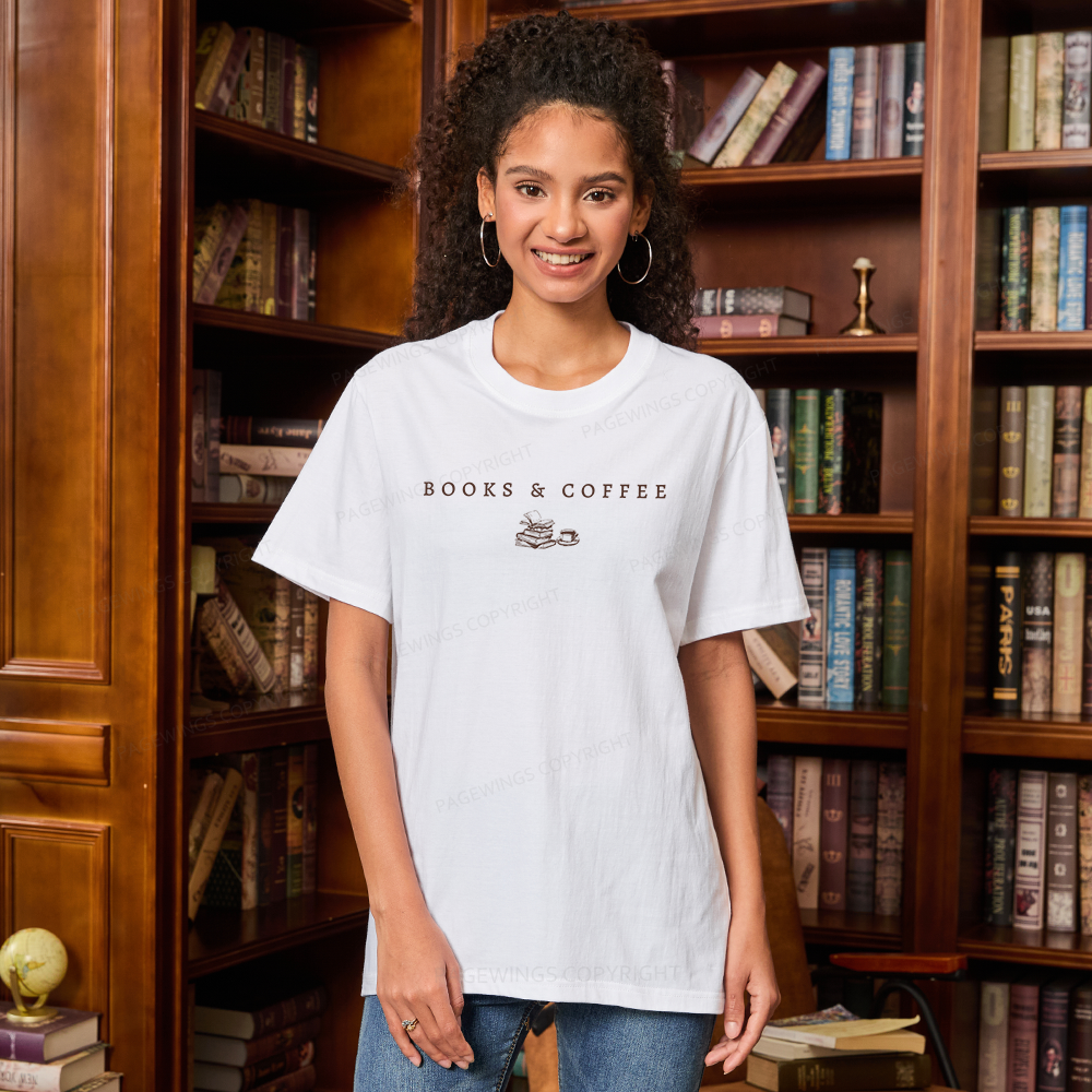 Pagewings Books and Coffee16006 Bookish Unisex Classic T-shirt
