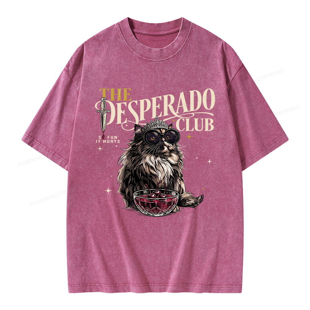 Pagewings The Desperado Club Unisex Washed T-shirt